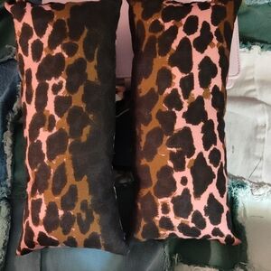 Leopard Print Boot Pillows 11" By 5"